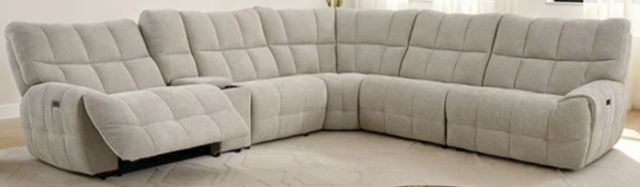 Furniture of America® Southwold 6-Piece Beige Power Reclining Sectional-1