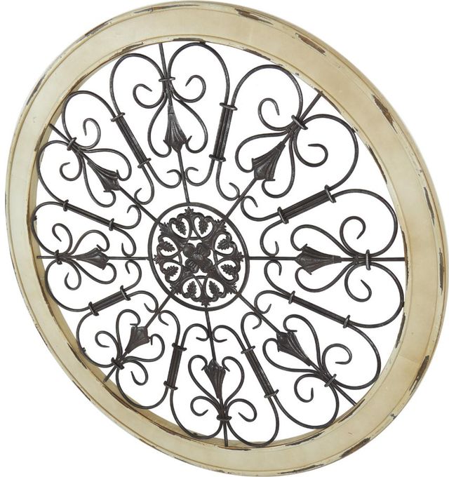 Deco Marche White Scroll Window Wall Decor-1