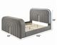 ACME Furniture Shelyn Gray Queen Panel Bed with Led, TV Stand, Fireplace and Bluetooth-2