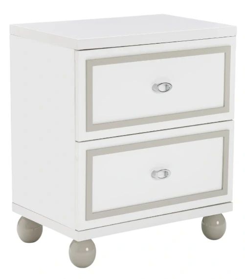 Michael Amini® Sky Tower Cloud White Nightstand-0