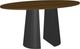 Amisco Customizable Gemma 72" Oval Pub Table with 1" Walnut Veneer Top-0