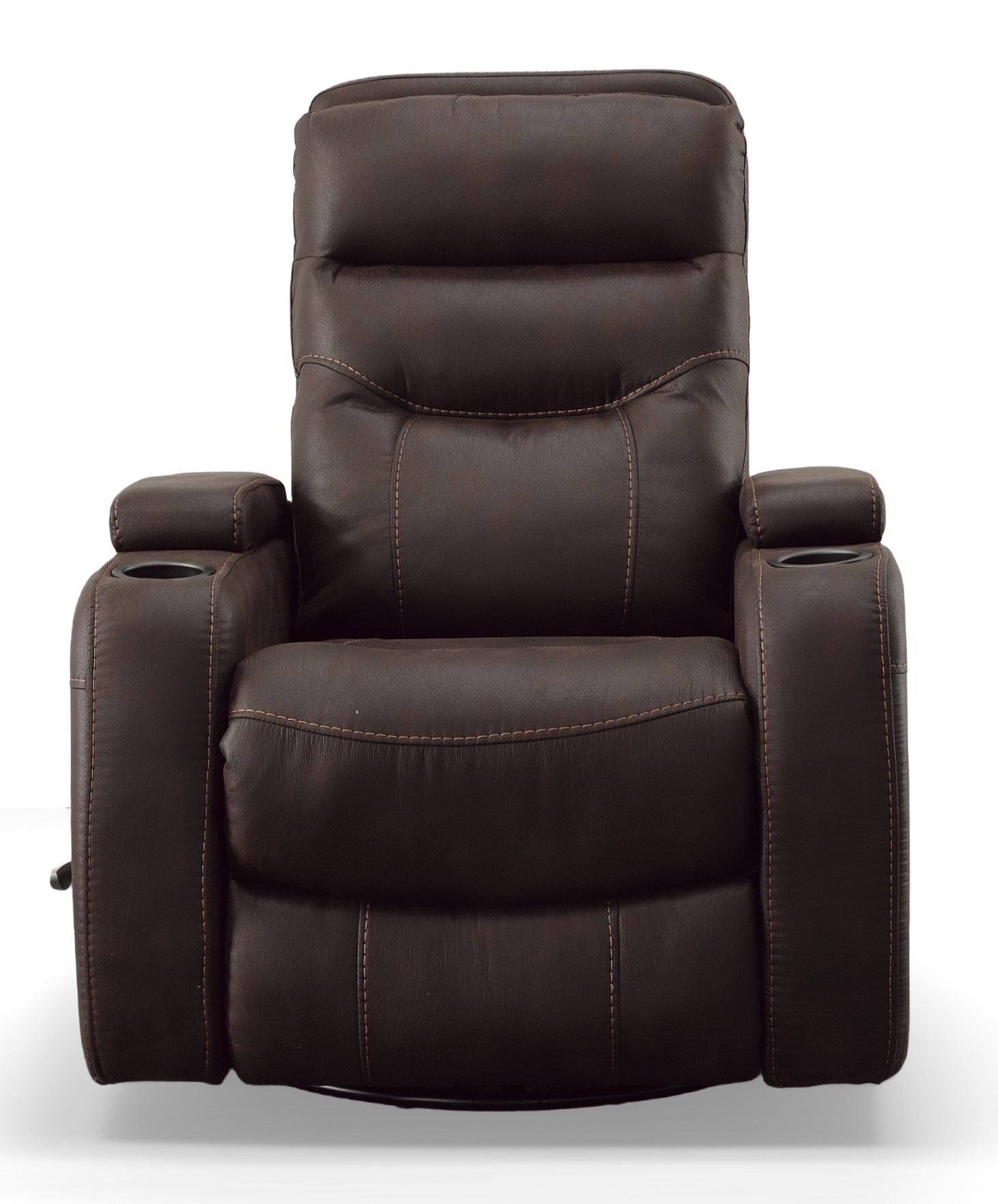 eko　0107 ♡ Man Wah Brown Performance Fabric Swivel Glider Recliner