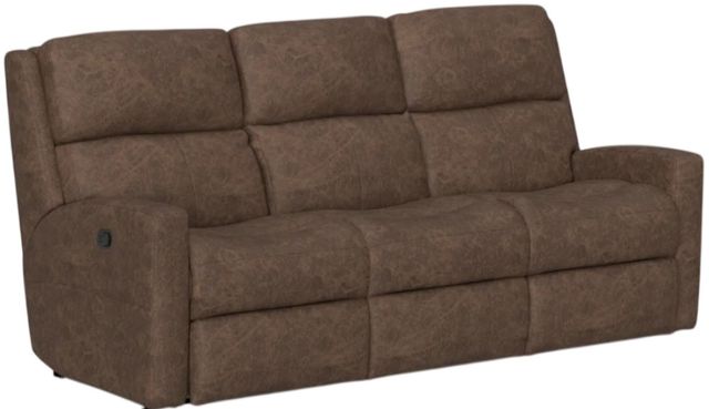 Flexsteel® Customizable Catalina Leather Manual Reclining Sofa-0