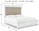 Benchcraft® Kanwyn Whitewash King Upholstered Panel Bed-2