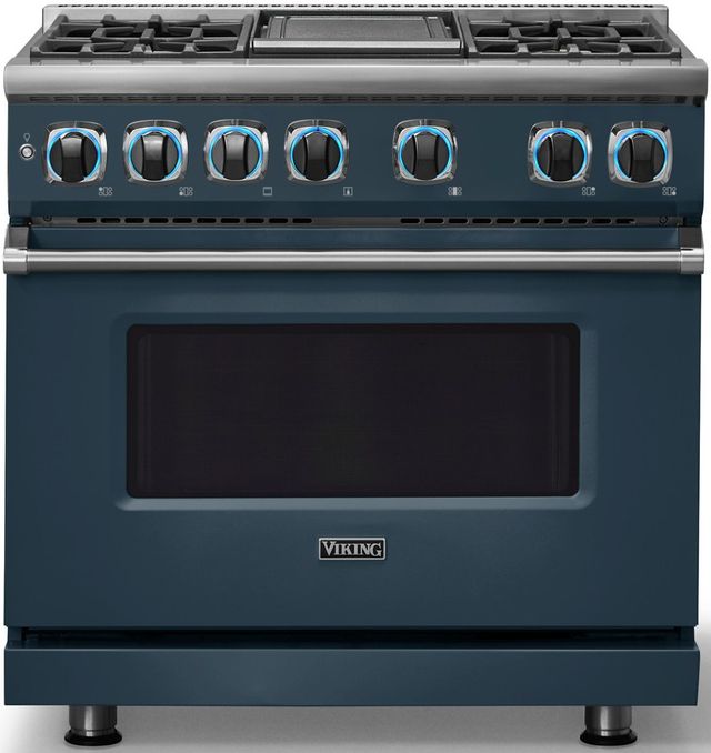 Viking® 7 Series 36" Squall Pro Style Dual Fuel Range with Griddle-3