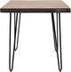 Jofran Inc. Nature's Edge Chestnut End Table with Black Base-1
