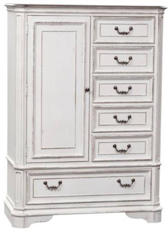 Liberty Furniture Magnolia Manor Antique White Master Chest-0