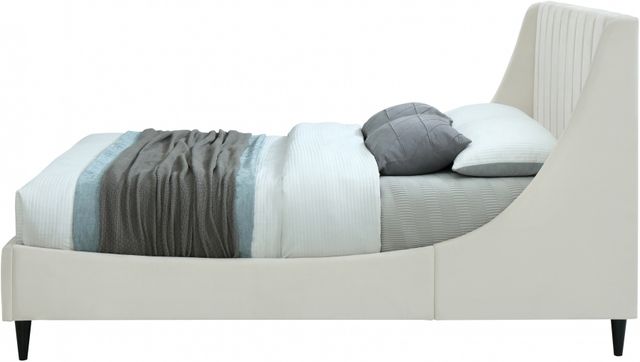 Meridian Furniture Eva Cream Queen Upholstered Panel Bed-2