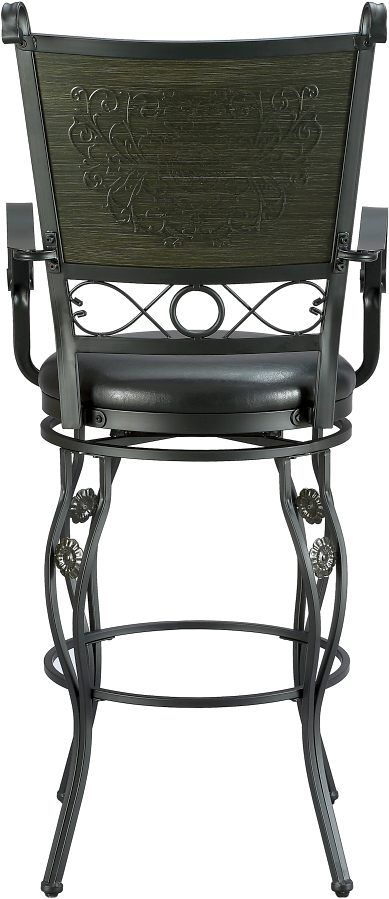 Powell® Lina Black Big and Tall Bar Stool-3