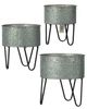 A & B Home Acoma 3-Piece Black/Silver Tub Set-0