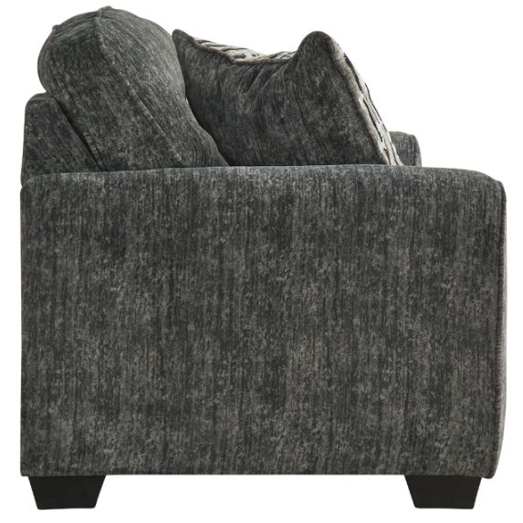 Signature Design by Ashley® Lonoke Gunmetal Loveseat-2