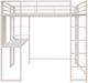 dhp furniture® Abode Off White Full Metal Loft Bed-1