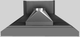 Vent-A-Hood® 66" Gunsmoke Euro-Style Wall Mounted Range Hood-4