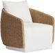 Four Hands Maven Alessi Linen/Faux Hyacinth Aluminum Outdoor Swivel Chair-0