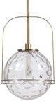 Uttermost® Mimas Antique Brass 1-Light Globe Pendant-4
