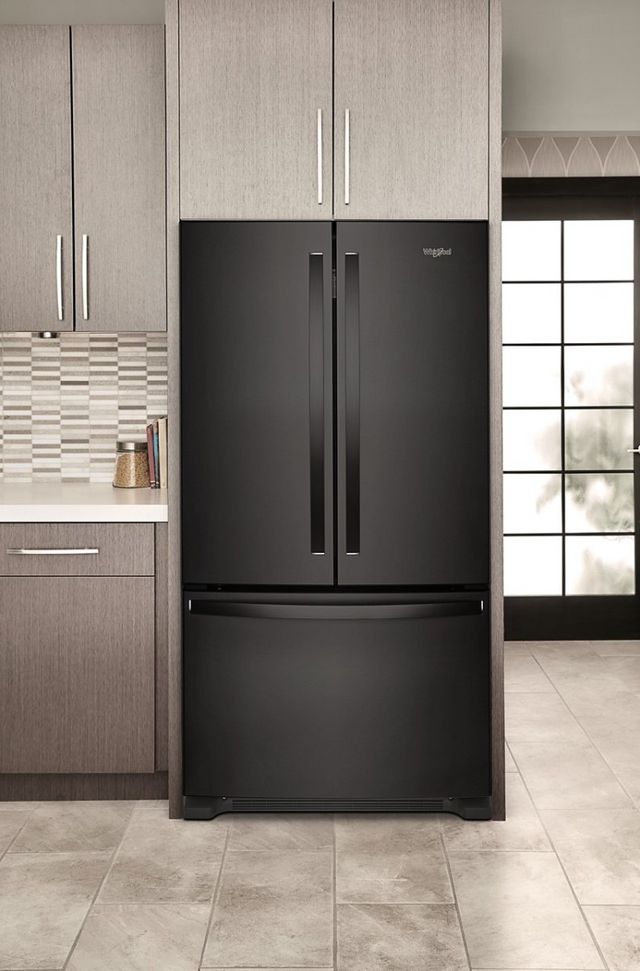 Whirlpool® 36 in. 25.2 Cu. Ft. Black French Door Refrigerator-7