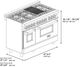 ZLINE 48" Stainless Steel Pro Style Dual Fuel Range with Black Matte Door-1