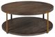 Uttermost® Palisade Walnut Coffee Table with Antique Gold Frame-3