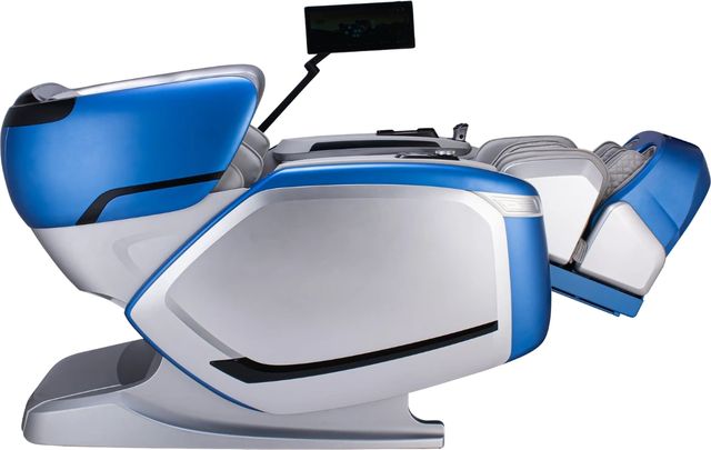 Cozzia® Quantum Blue/Silver Power Massage Chair-1