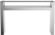 Coaster® Edna Glass Top Silver Console Table with Shelf -1