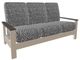 Telescope Casual Leeward Agra Classic/Desert Fabric/Polymer Outdoor Cushion Three-Seat Sofa with Boardwalk Rustic Polymer Arms-0