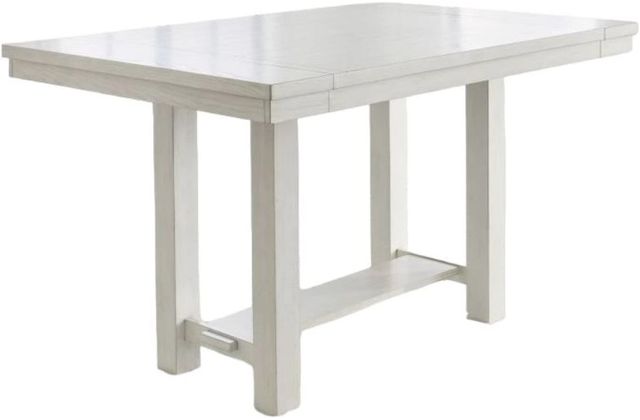 Signature Design by Ashley® Robbinsdale Antique White Counter Height Dining Extension Table-0