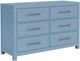 Riverside Furniture Rosalie Small Cabana Blue Dresser-0