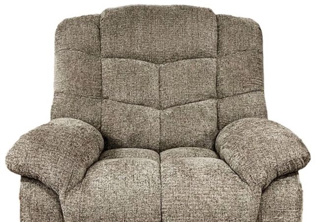American Wholesale Furniture Rasbora Brown Recliner with Power Headrest-1