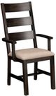 Handstone Rafters Arm Chair With Fabric Seat-0