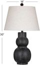 Bassett Mirror Cabo Rojo Black Table Lamp-3
