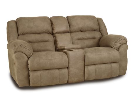 Enzo Brown Console Loveseat