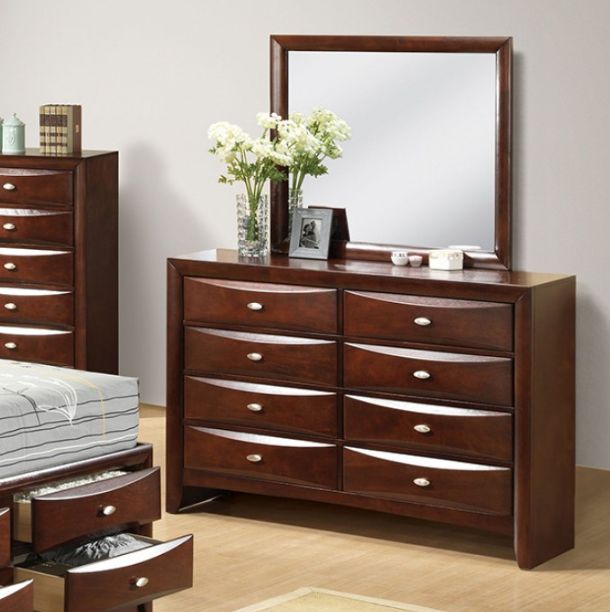 Furniture of America® Zosimo 4-Piece Dark Cherry Queen Bedroom Set-3