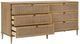 Uttermost® Coast Soft Oak Stain 6-Drawer Rattan Chest-5