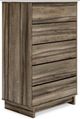 Signature Design by Ashley® Shallifer 4-Piece Gray Queen Panel Bed Set-3