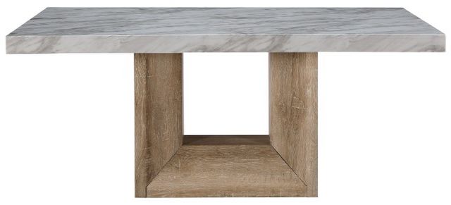 Global Furniture USA 7-Piece Beige/White Dining Room Set -2