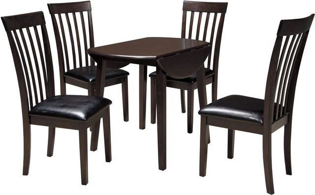 Signature Design by Ashley® Hammis Dark Brown Dining Drop Leaf Table-2