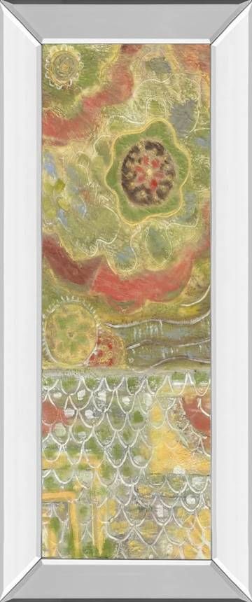 Classy Art Moroccan Whimsy I by Karen Deans Mirrored Frame Wall Art-0