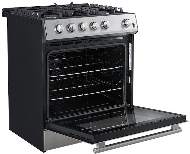 FORNO® Leonardo Espresso 30" Stainless Steel Pro Style Gas Range-3