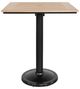 CabanaCoast® Customizable Skye Aluminum/Wooden 36" Outdoor Square Pedestal Balcony Table-1