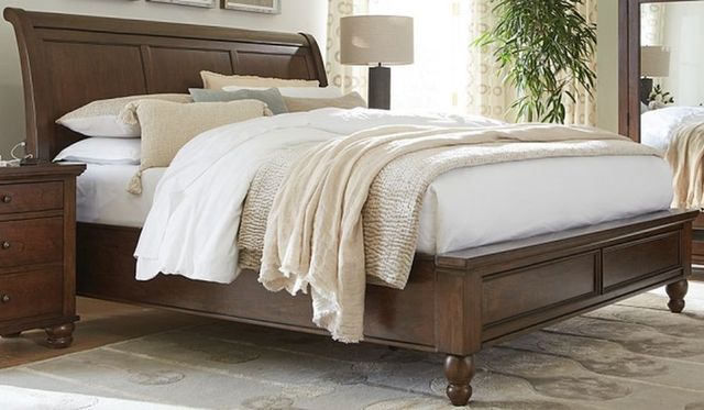 aspenhome® Cambridge Classic Cherry California King Sleigh Bed-1