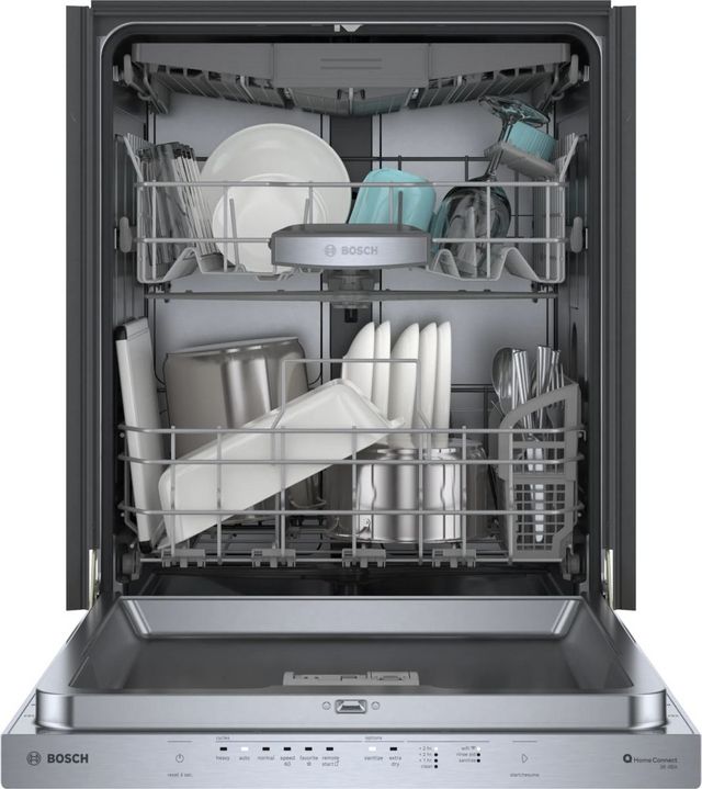 Bosch® 500 Series 24" Stainless Steel Top Control Built In Dishwasher-2