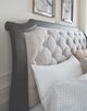 Magnussen Home® Bellamy Beige/Peppercorn King Upholstered Sleigh Bed-3