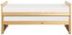 Mazin Furniture Bartly Natural Pine Twin/Twin Youth Captains Bed With Trundle-0