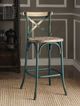 ACME Furniture Zaire Antique Oak/Antique Turquoise Bar Stool-1