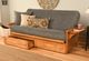 Kodiak Furniture Phoenix Marmont Thunder/Butternut Full Storage Futon with Mattress-4
