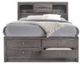 Elements International Emily Gray Full Storage Bed-1