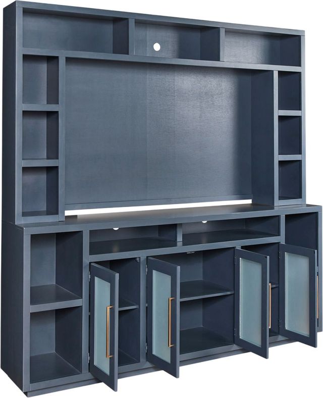 aspenhome® Perry Malta Blue 84'' Console and Hutch-2