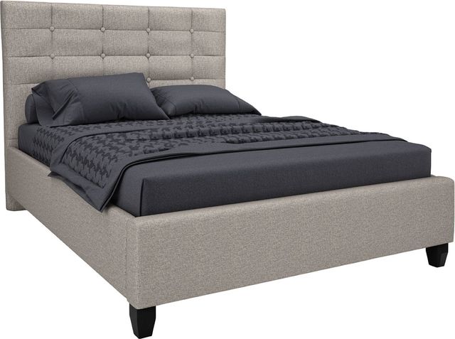 Beaudoin Customizable Ocean Twin Upholstered Platform Bed with Woodland Footboard-1