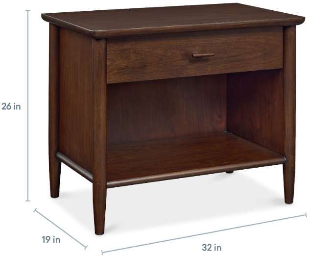 Bassett® Furniture Copenhagen Espresso Open Nightstand-3