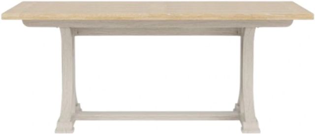 Riverside Furniture Glenndale Wheat Dining Table with Aged White Base-3